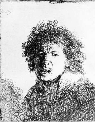 Autoritratto, 1630 da Rembrandt van Rijn